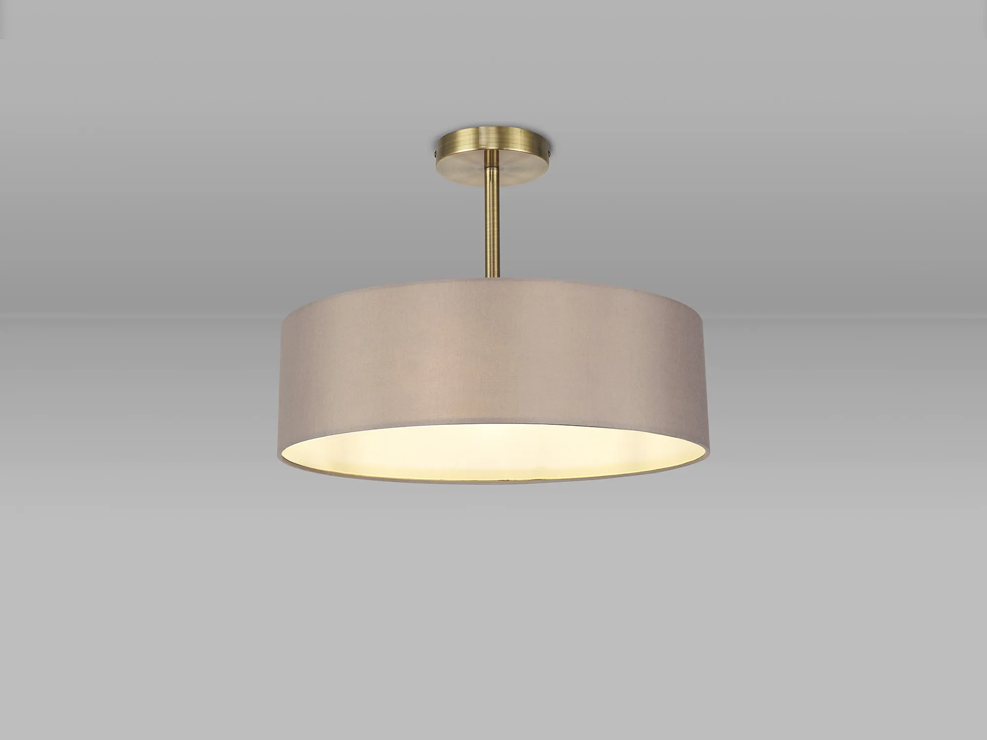 Baymont AB GR Ceiling Lights Deco Semi Flush Fittings